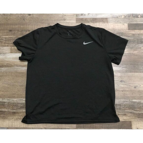 Nike Dri Fit Mens XL Black Short Sleeve Athletic Tee T Shirt - Picture 1 of 5